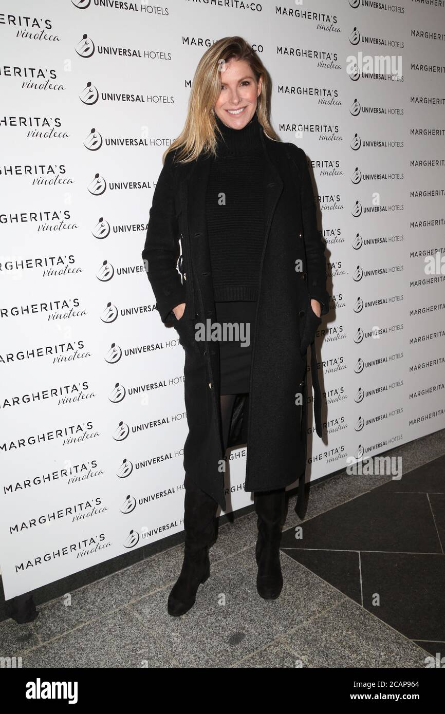 Laura Csortan attends the launch of eatery Margherita & Co and Margherita's Vinoteca in Sydney, NSW, Australia. Stock Photo