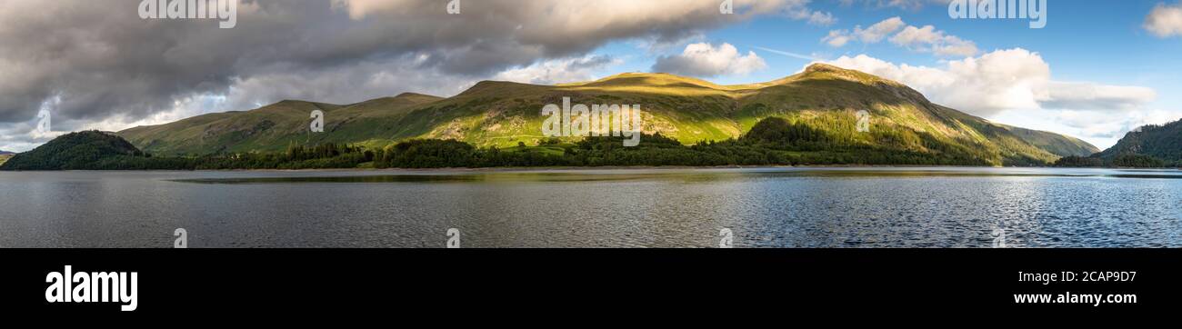 Panorama of Thirlmere in the Lake District, England Stock Photo