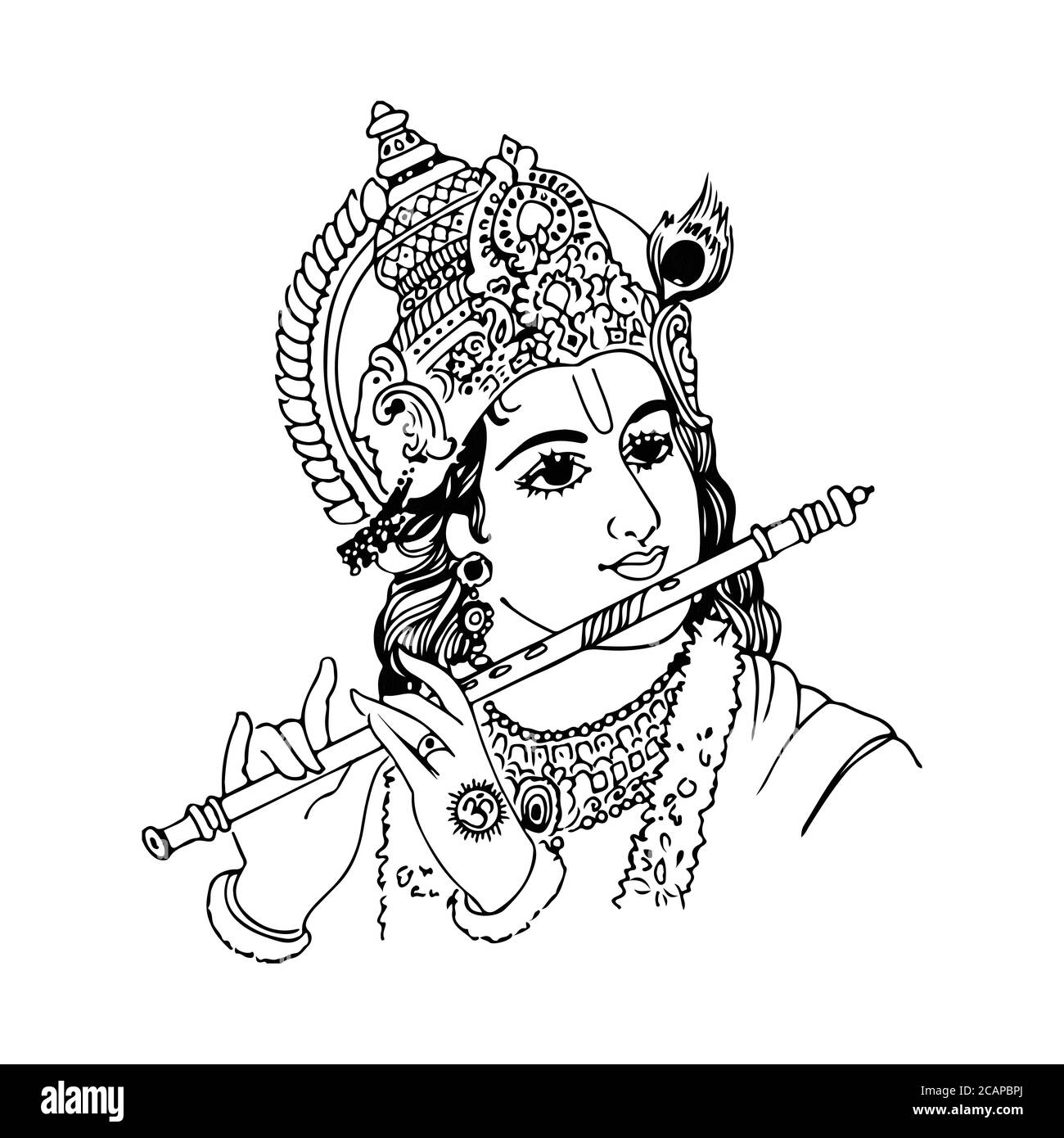The Ultimate Collection of Little Krishna Images for Drawing: 999 ...