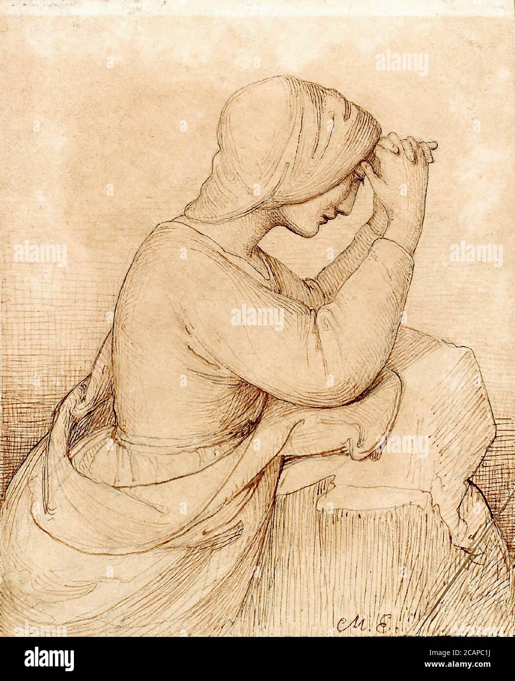 девушка на коленях картины. бразильский художник консуэло арантес. девушка на коленях картины. молящаяся женщина в живописи. девушка на коленях картины.