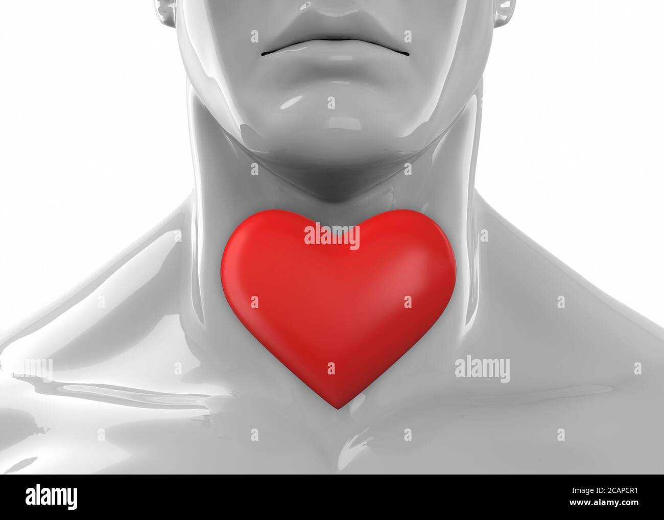 Having my heart in my throat - 3D Stock Photo - Alamy Having my heart in my throat - 3D Stock Photo - Alamy