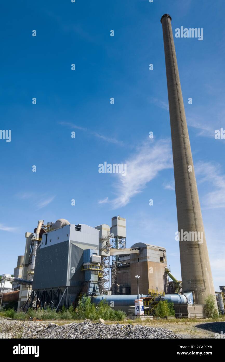 Former cement factories of mining company ENCI near Maastricht in the