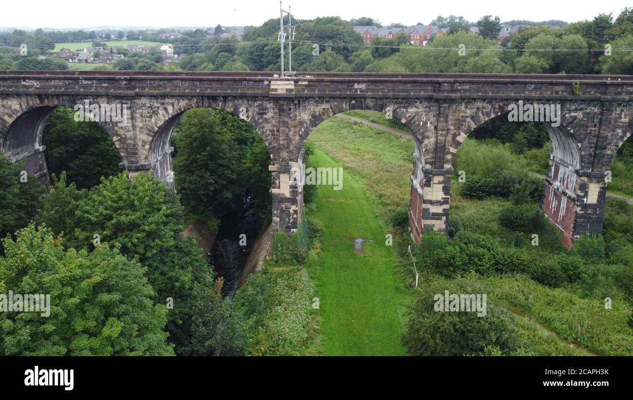 Nine arches viaduct Stock Photo