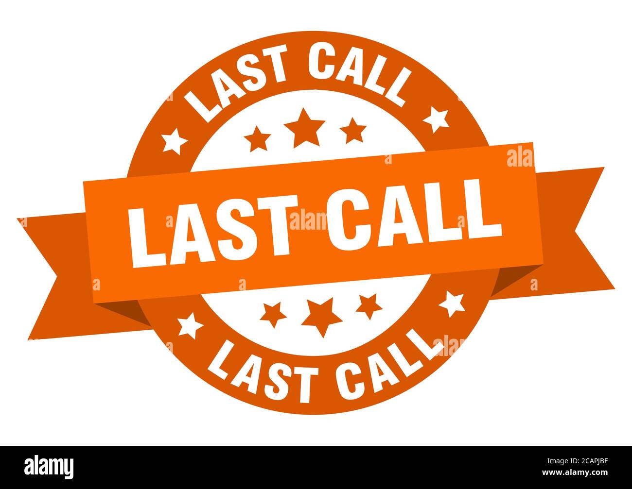 Label Laest Last call ribbon isolated Stock Vector Images - Alamy