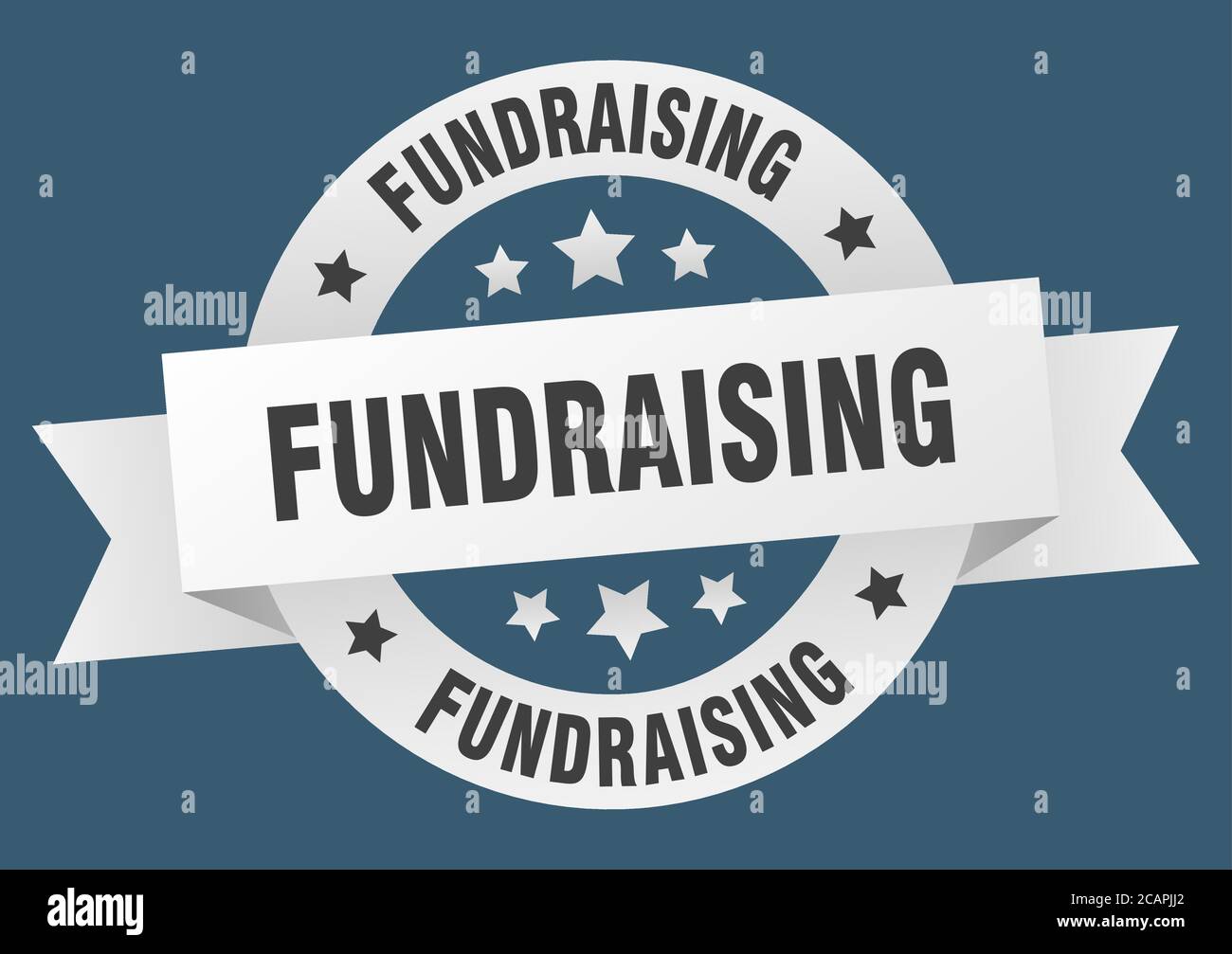 fundraising round ribbon isolated label. fundraising sign Stock Vector ...