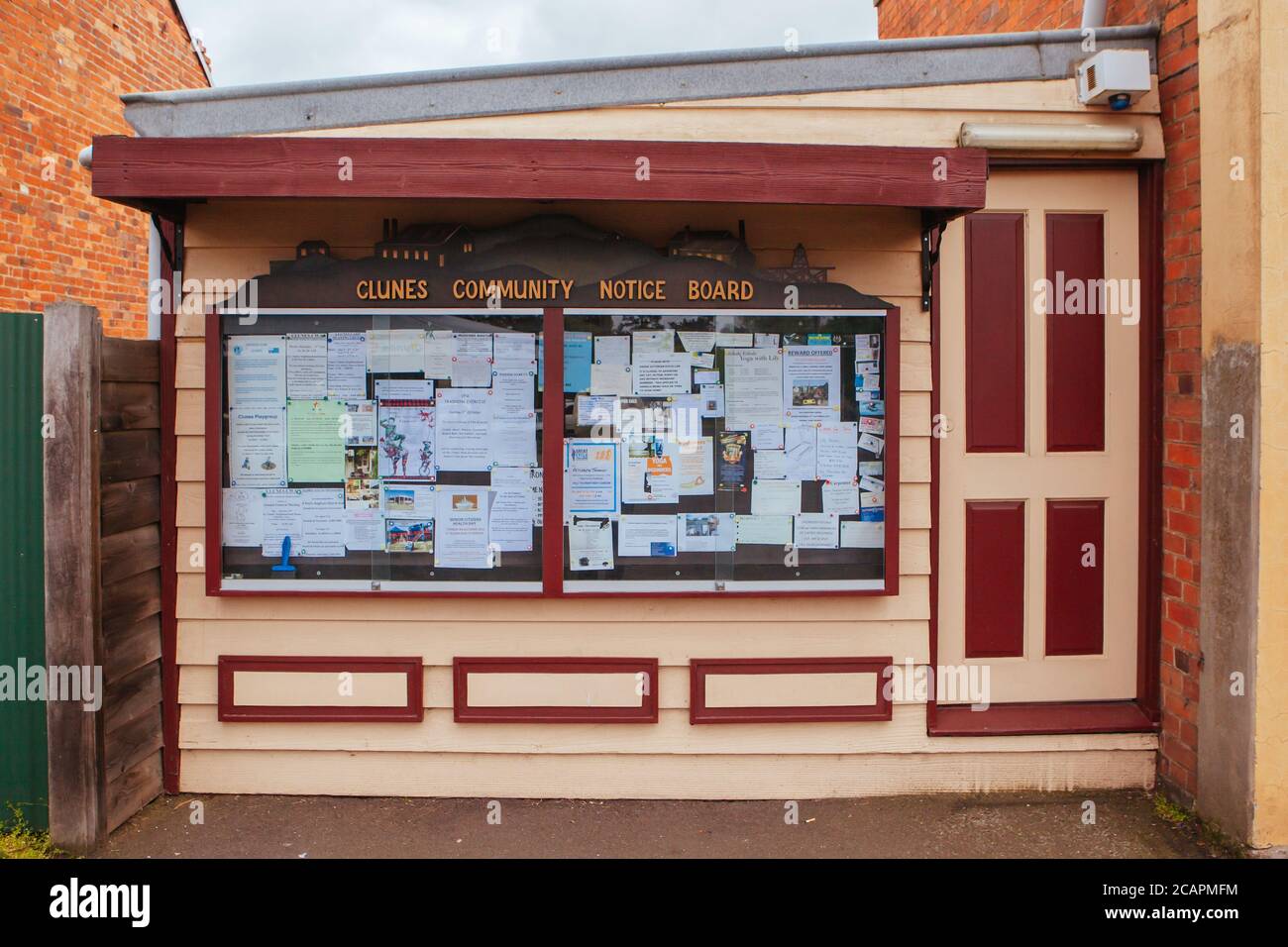 Clunes Township in Victoria Australia Stock Photo Alamy