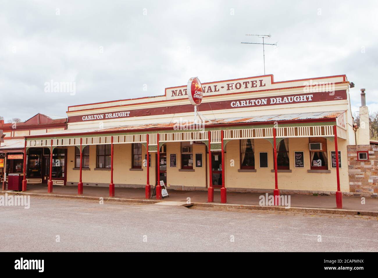 Clunes Township in Victoria Australia Stock Photo Alamy