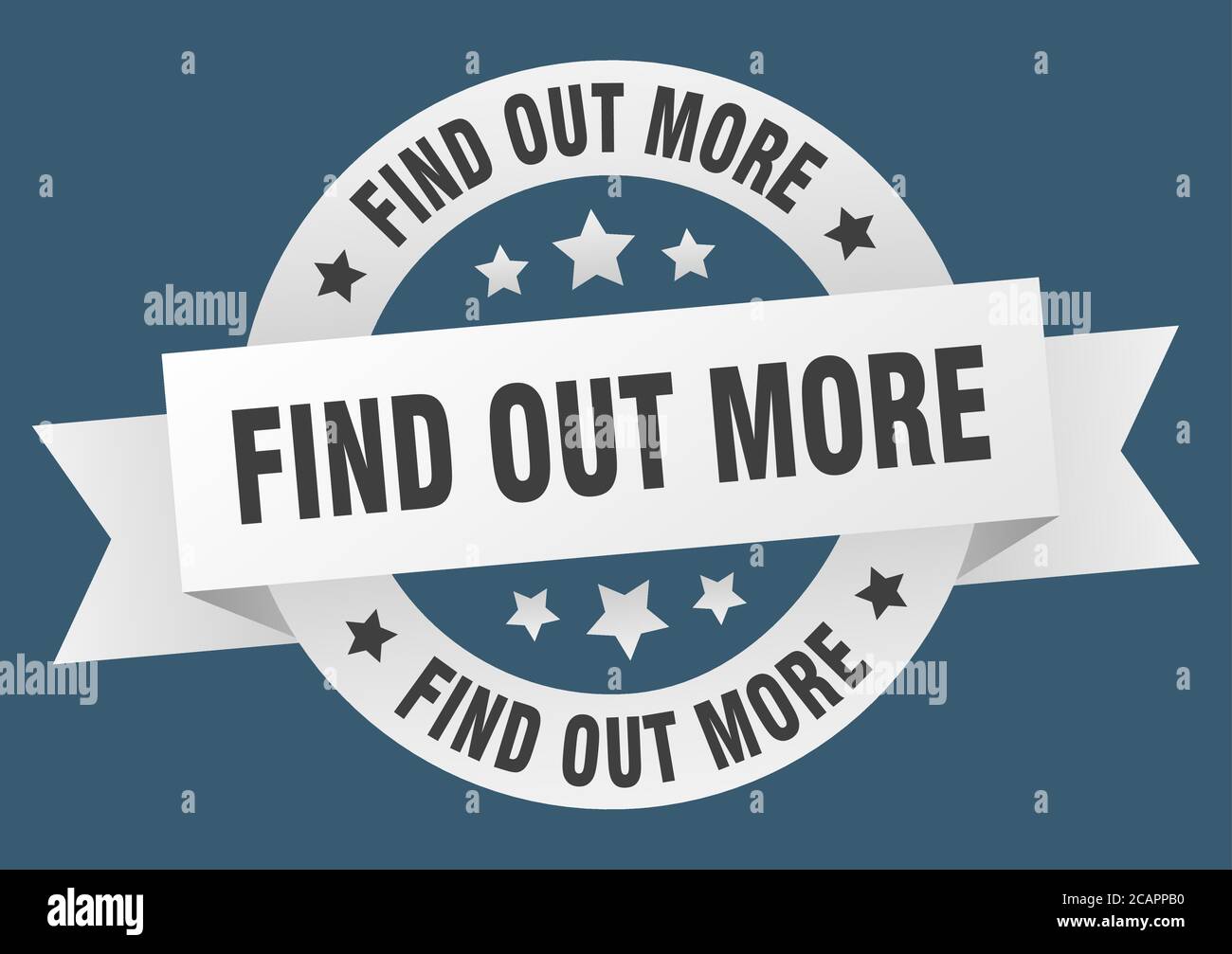 find out more round ribbon isolated label. find out more sign Stock ...