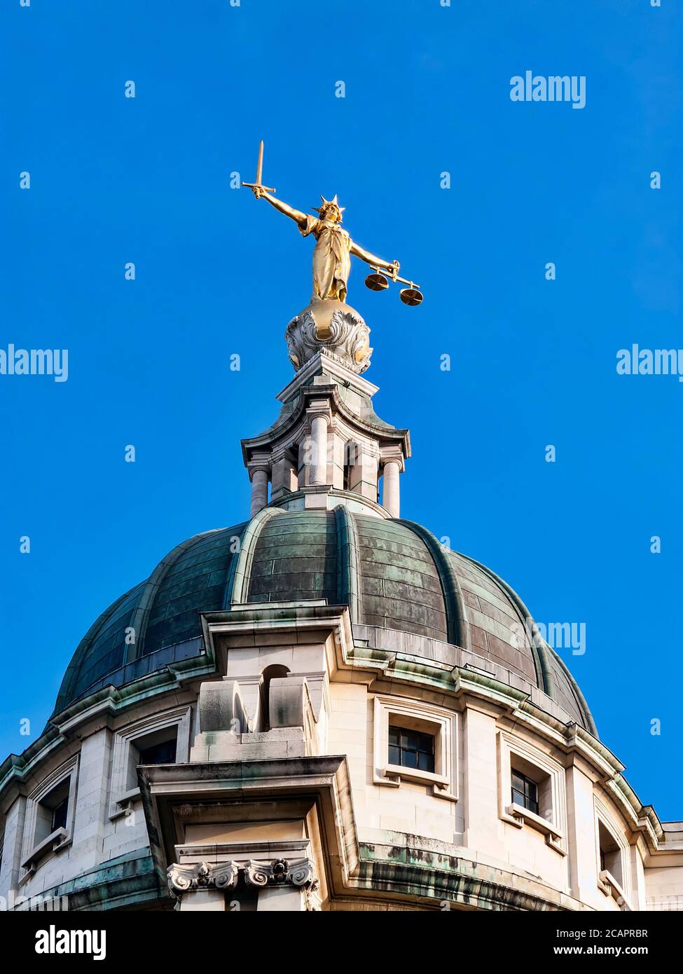 Scales of Justice of the Old Bailey Central Criminal Court London