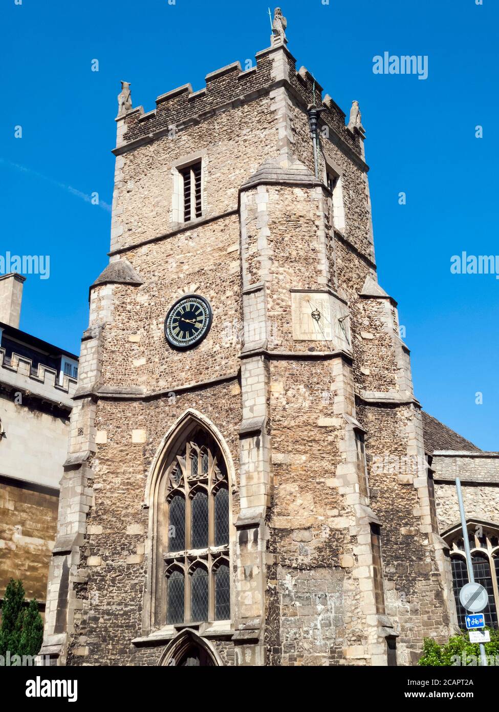 St Botolph's Parish Church Cambridge Cambridgeshie England UK built around 1350 and dedicated to the patron saint of travellers which is a popular tou Stock Photo