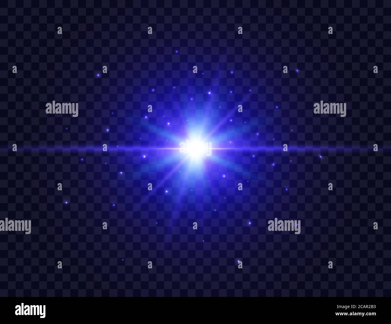 Star burst blue
