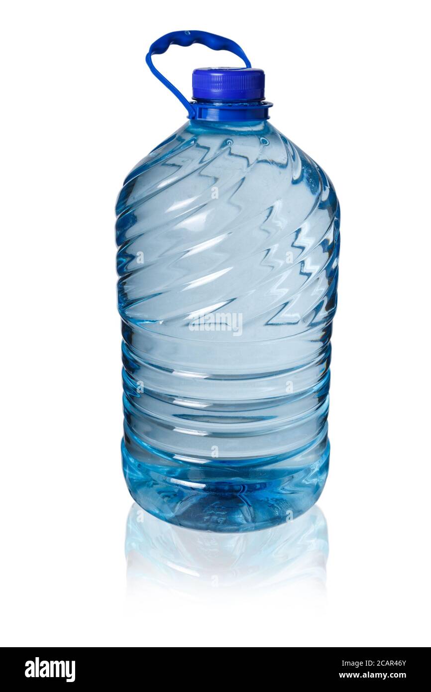 Big bottle of water isolated on a white background, Five liters Stock Photo