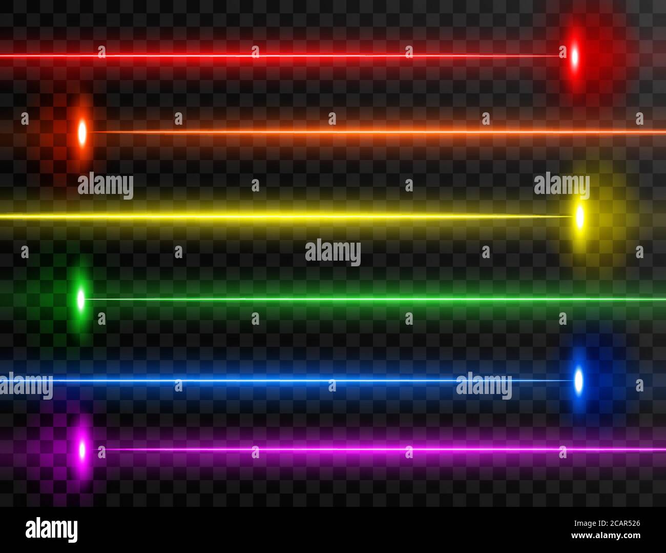 Laser beam set. Colorful laser beam collection isolated on transparent background. Neon lines. Glow party laser beams abstract effect. Bright Stock Vector Image & - Alamy
