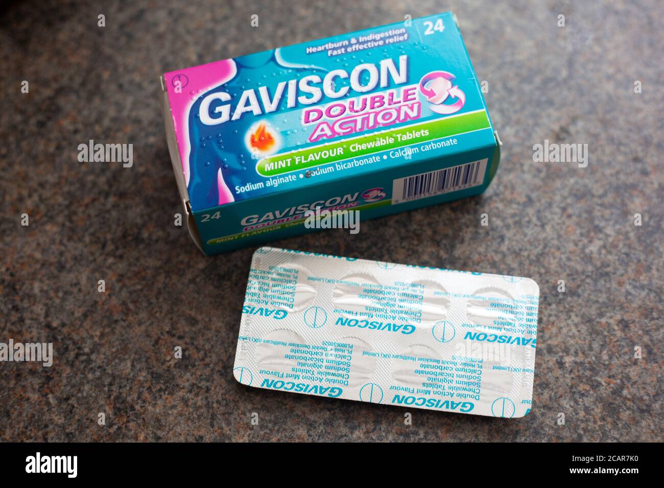 Packet of Gaviscon tablets Stock Photo - Alamy