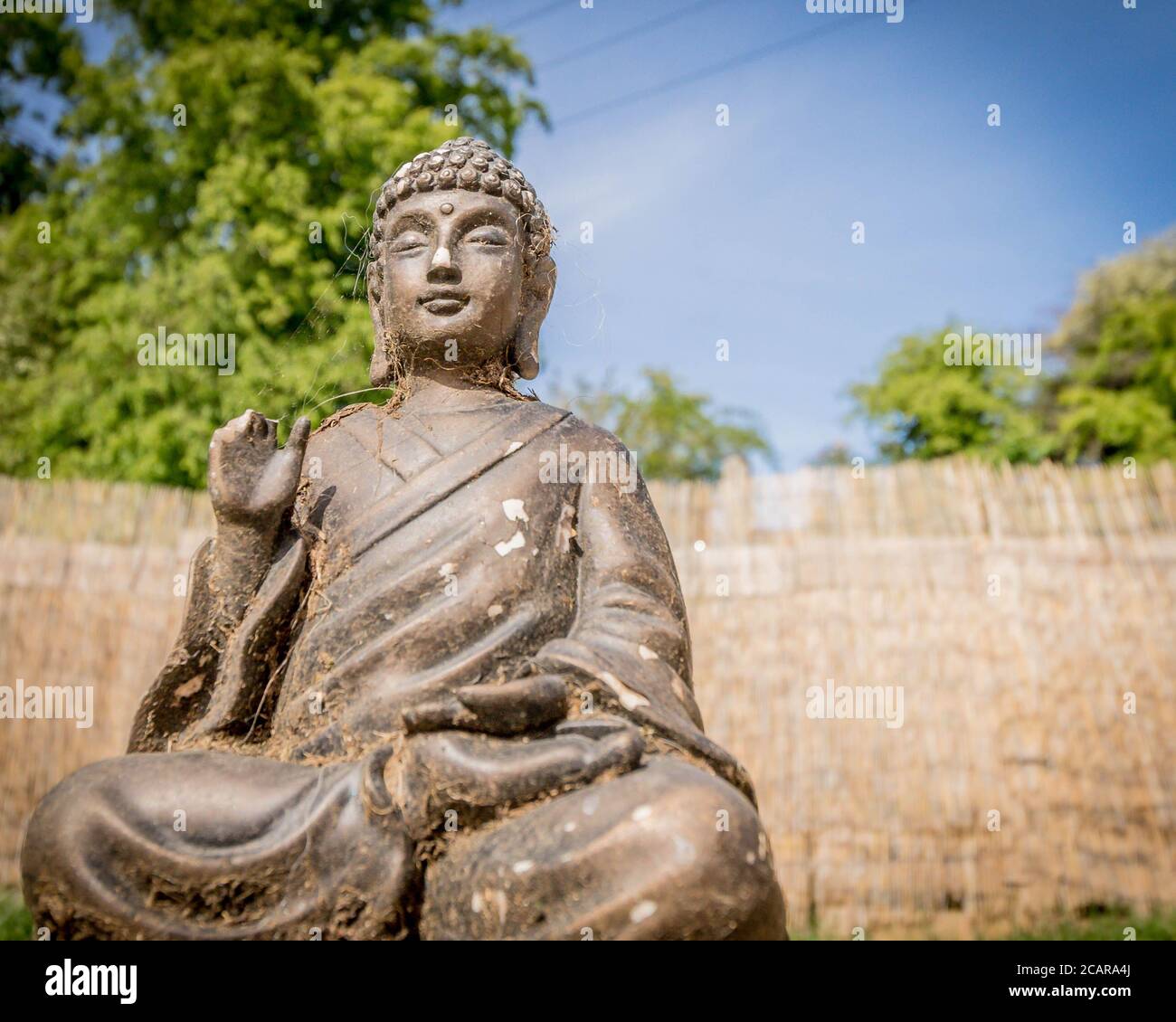 Buddha Garden ornament Stock Photo Alamy