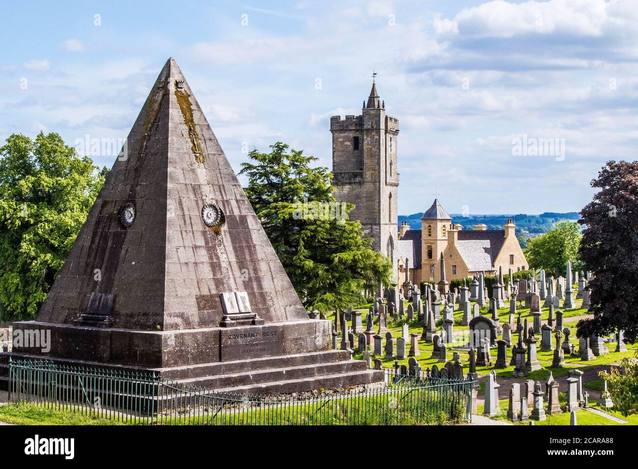 Star Pyramid, Old Town cemetery, Stirling Stock Photo