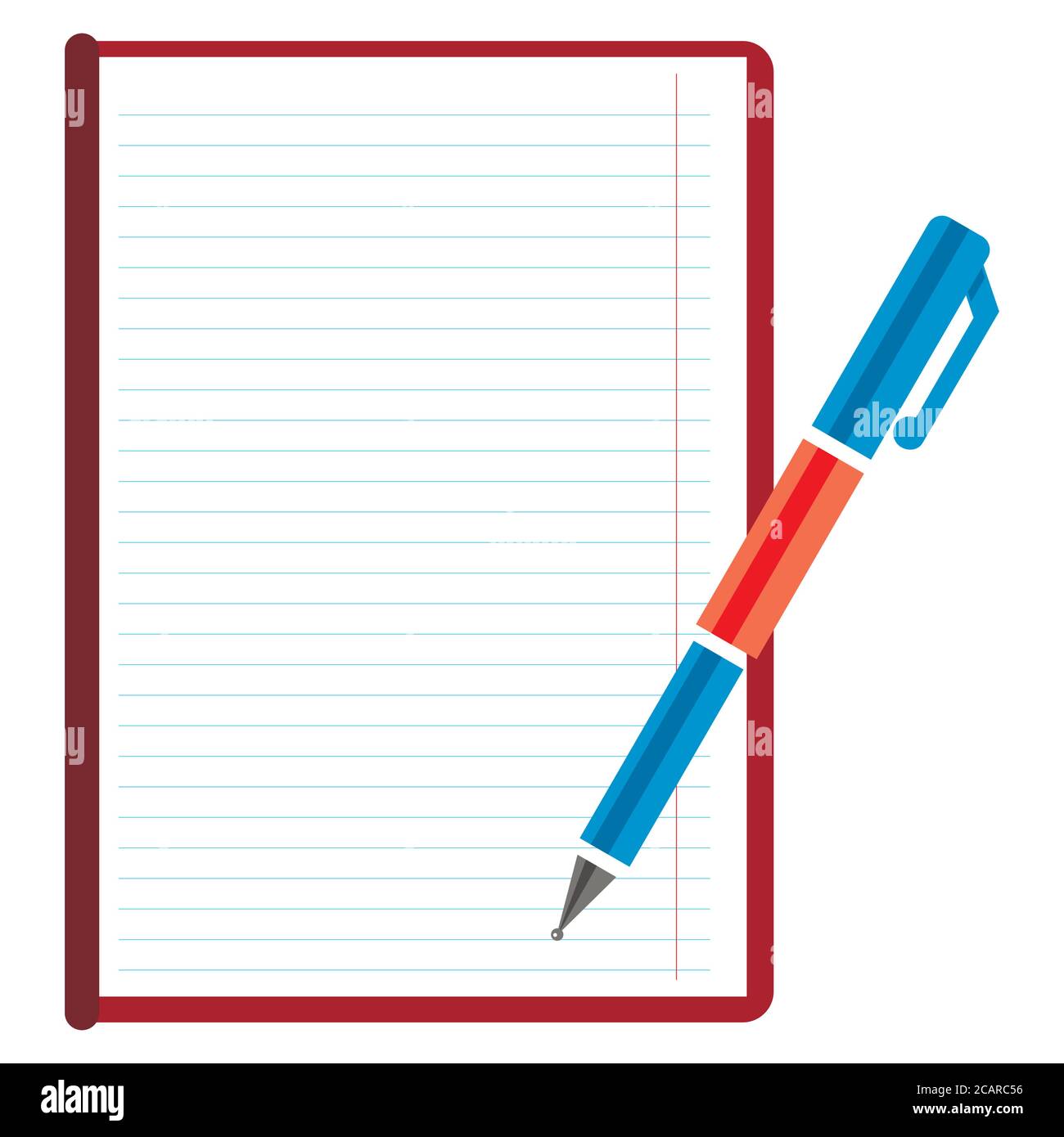 Pad and pencil for notes Stock Vector Images Alamy