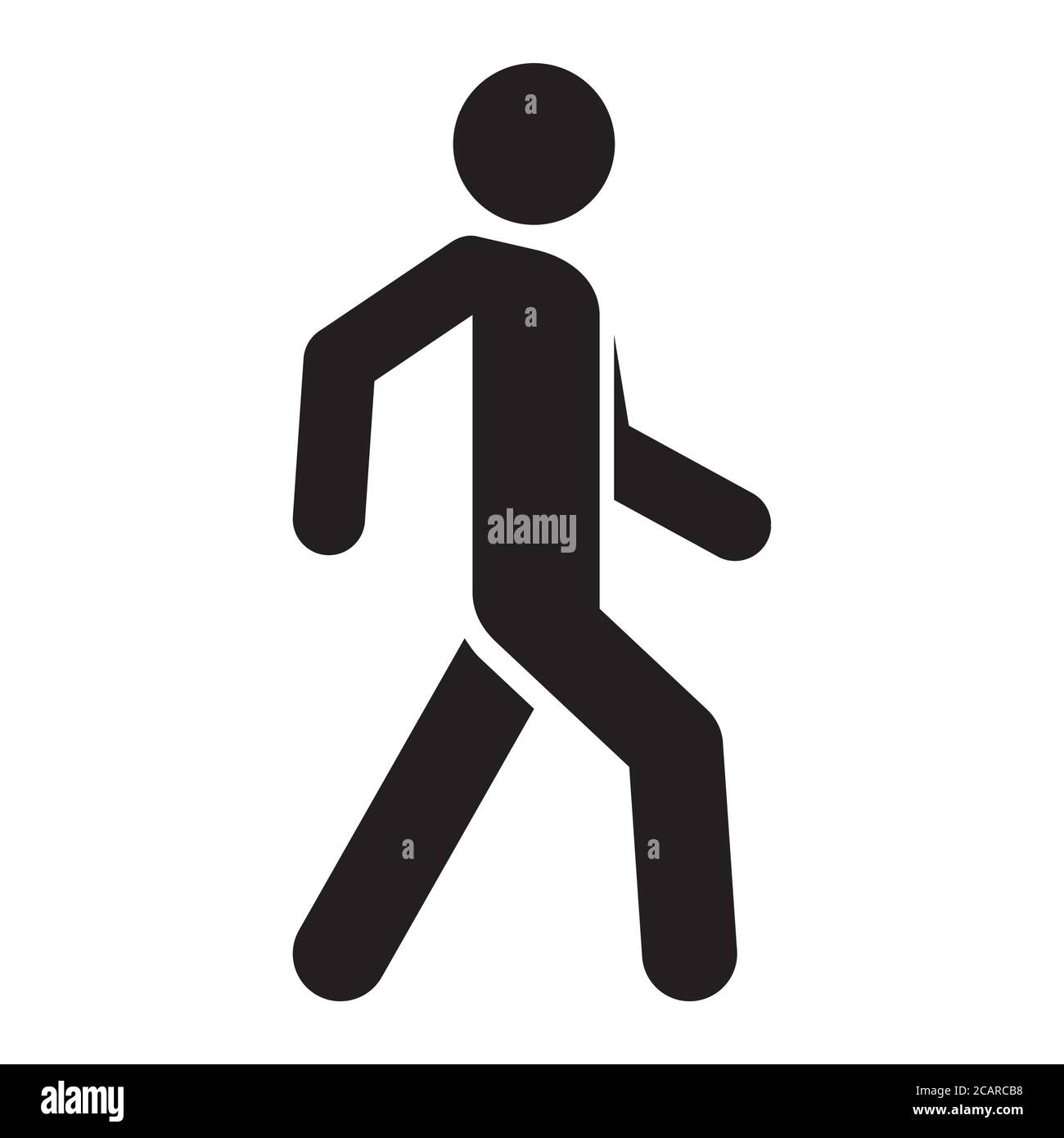 Man walk icon. Walking man vector icon. People walk sign illustration Stock  Vector Image & Art - Alamy