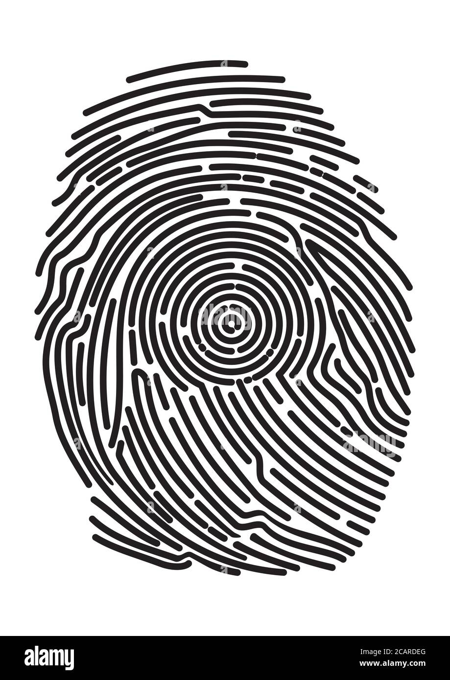Icon Fingerprint. Identification fingerprints. Security and prints of