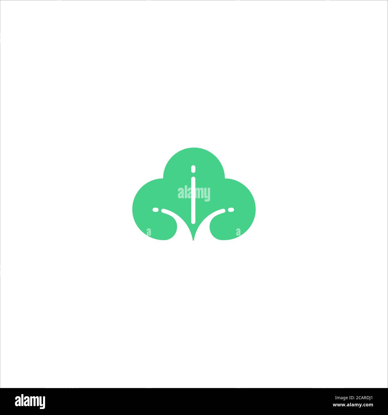Cloud Abstract Green Leaf and Leaves logo Icon Vector Design. Landscape ...