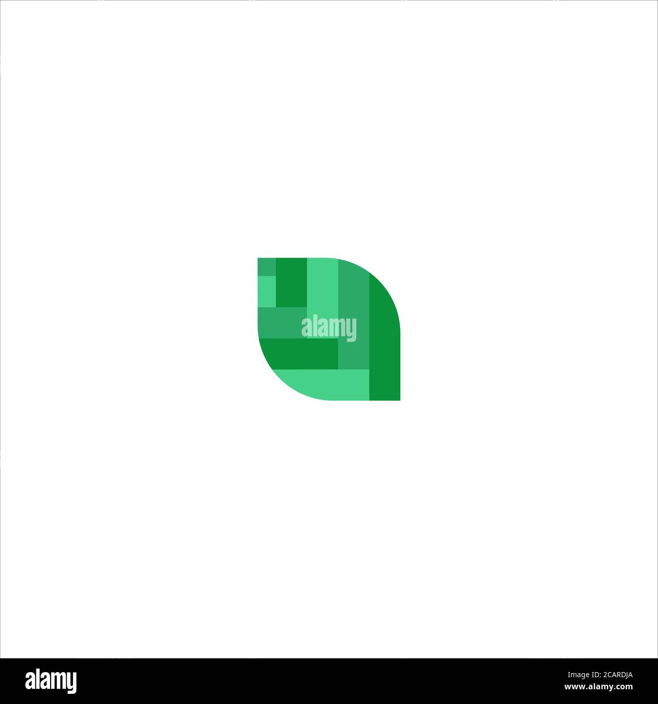 Abstract Green Leaf and Leaves logo Icon Vector Design. Landscape ...