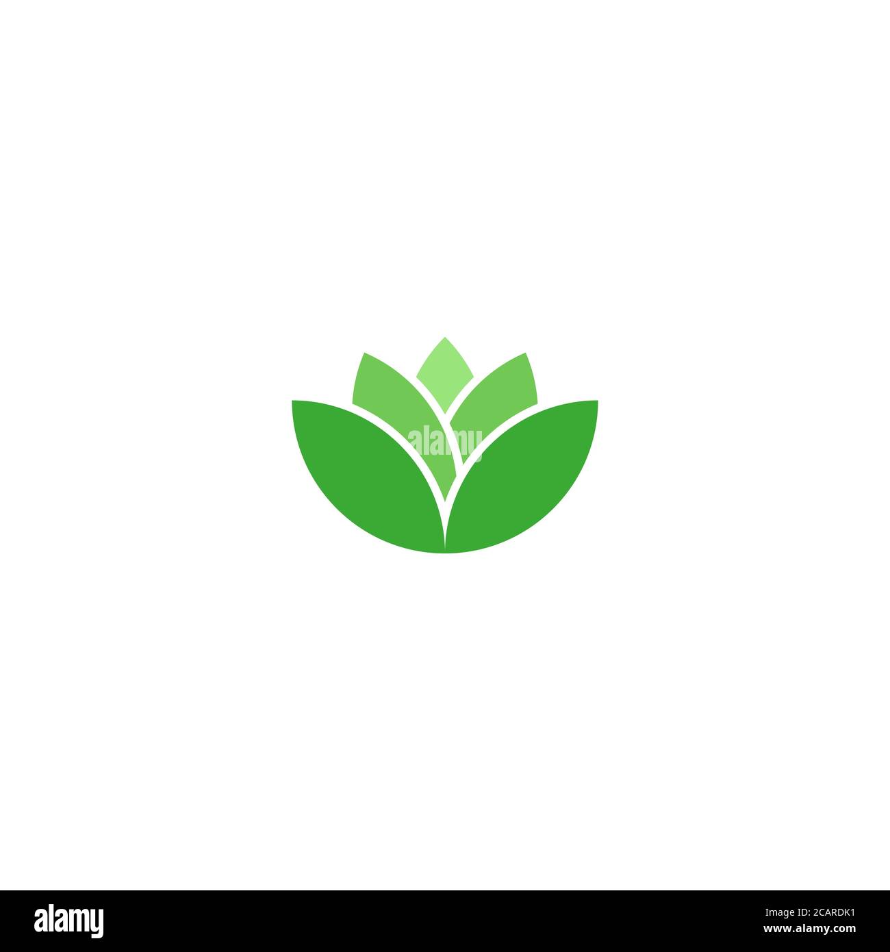 Abstract Green Leaf and Leaves logo Icon Vector Design. Landscape ...