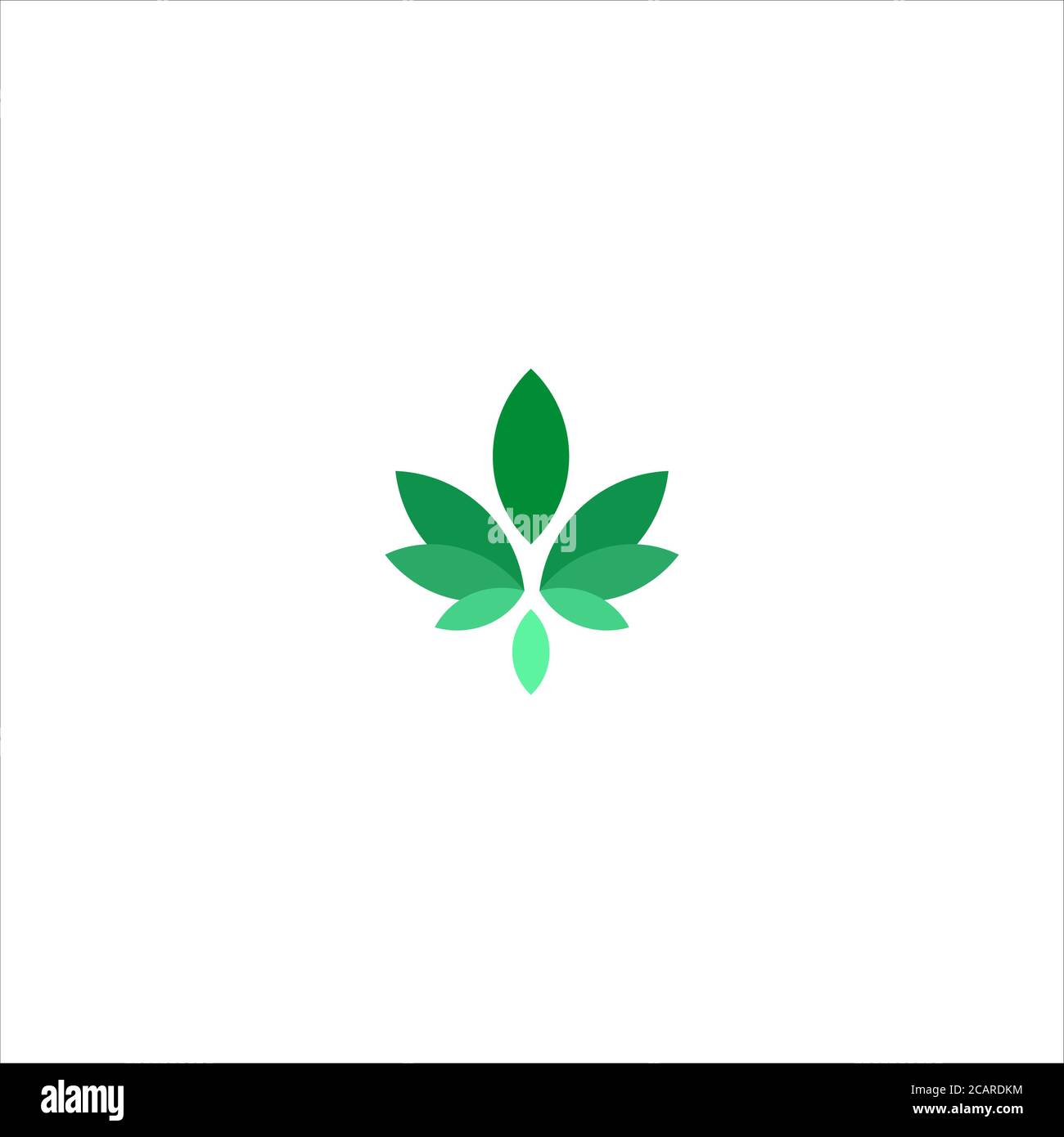 Abstract Green Leaf and Leaves logo Icon Vector Design. Landscape ...
