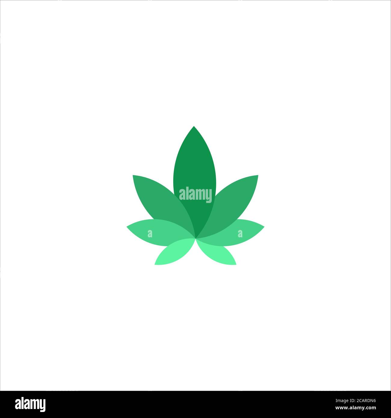 Abstract Green Leaf and Leaves logo Icon Vector Design. Landscape ...