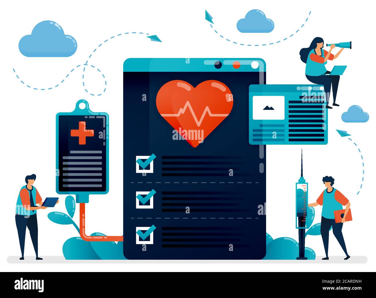 Medical check up Stock Vector Images Alamy