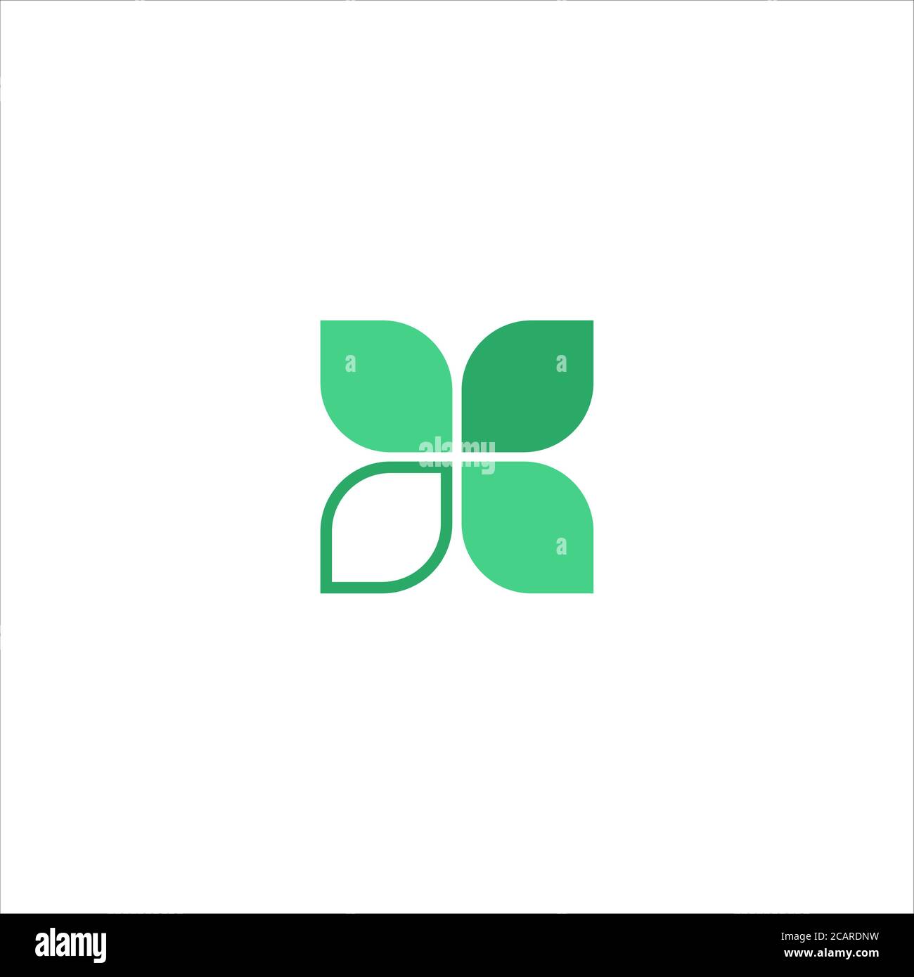 Abstract Green Leaf and Leaves logo Icon Vector Design. Landscape ...