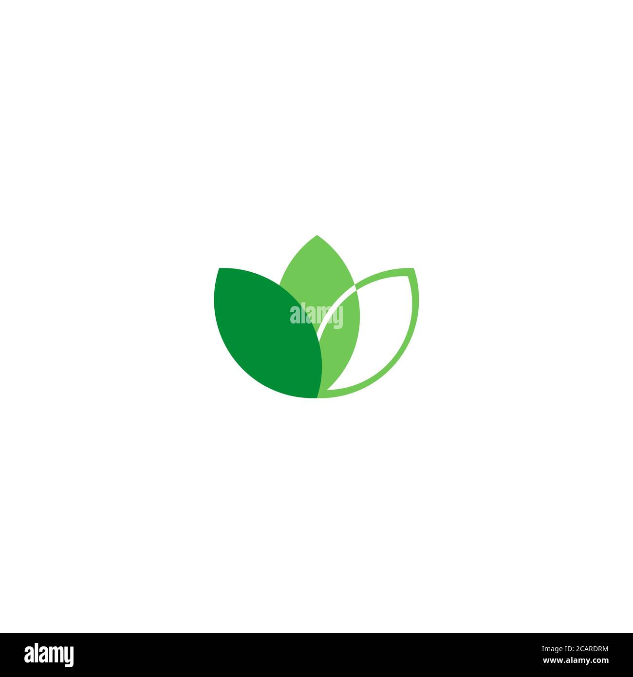 Abstract Green Leaf and Leaves logo Icon Vector Design. Landscape ...