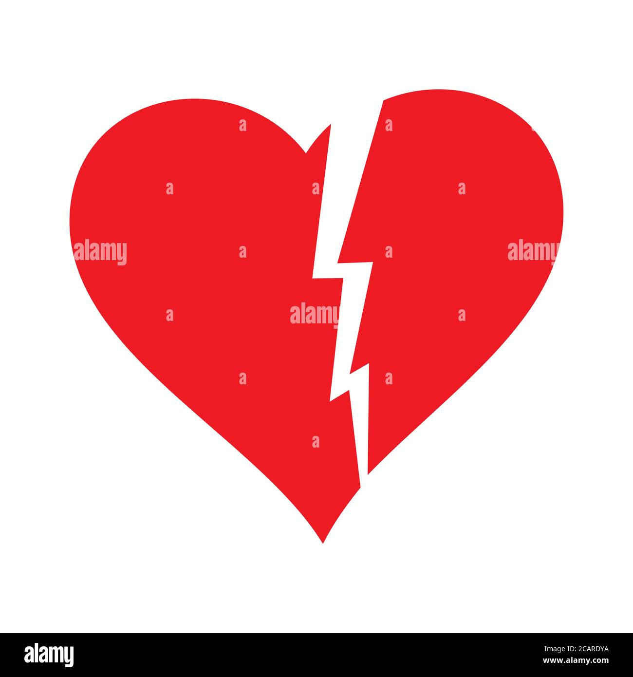 Broken Heart Icon Silhouette Heart Broken Sad Separation Stock Vector Image And Art Alamy 2490