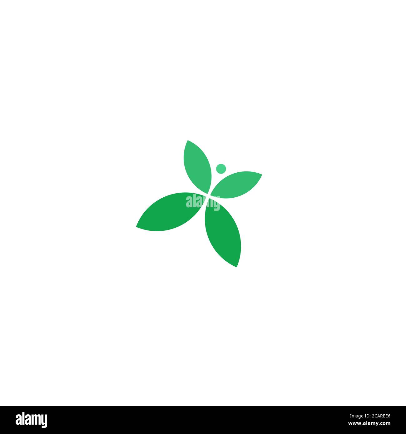 Butterfly Abstract Green Leaf and Leaves logo Icon Vector Design ...