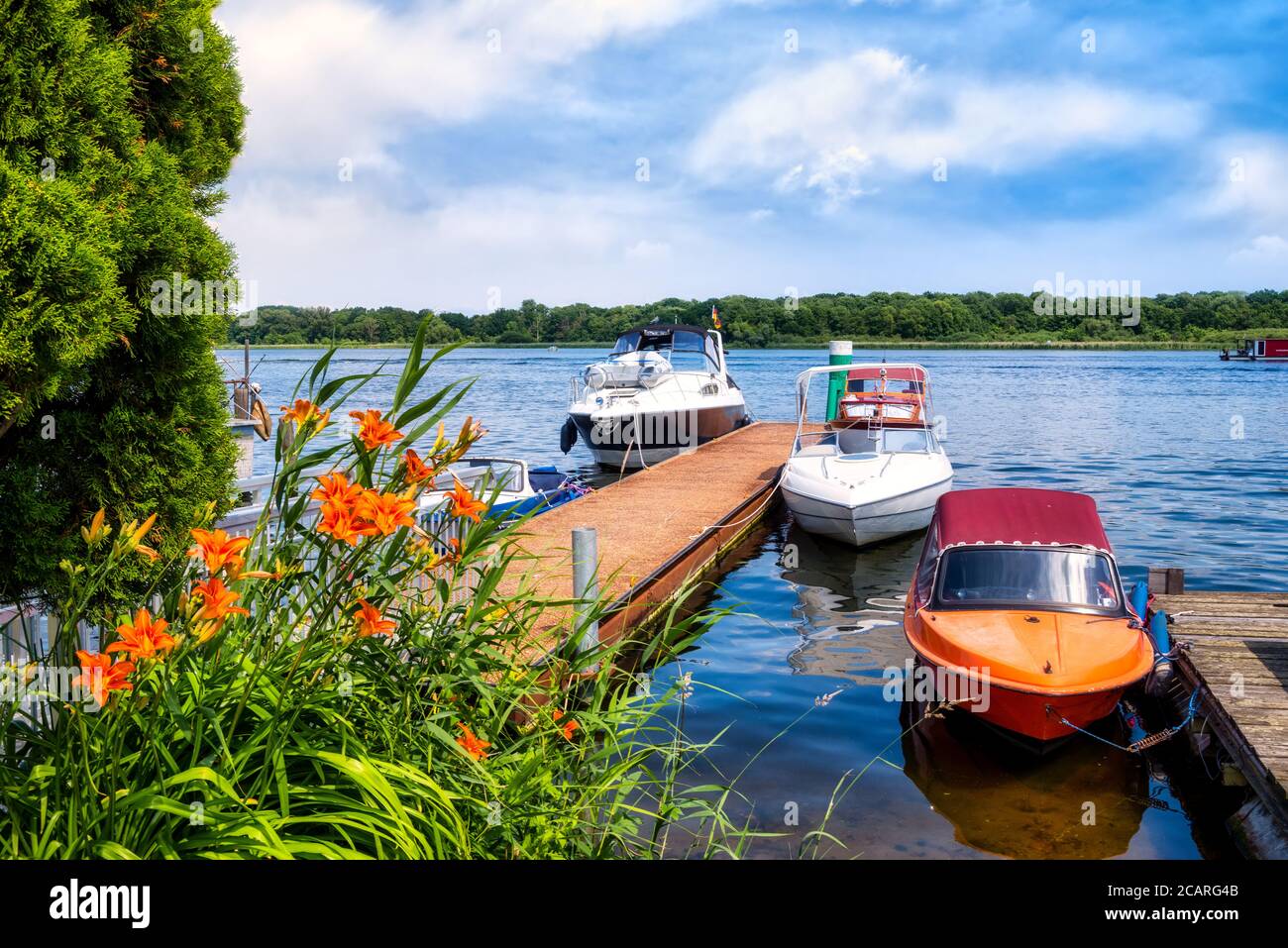 Pure idyll in Werder an der Havel, Potsdam, Germany Stock Photo