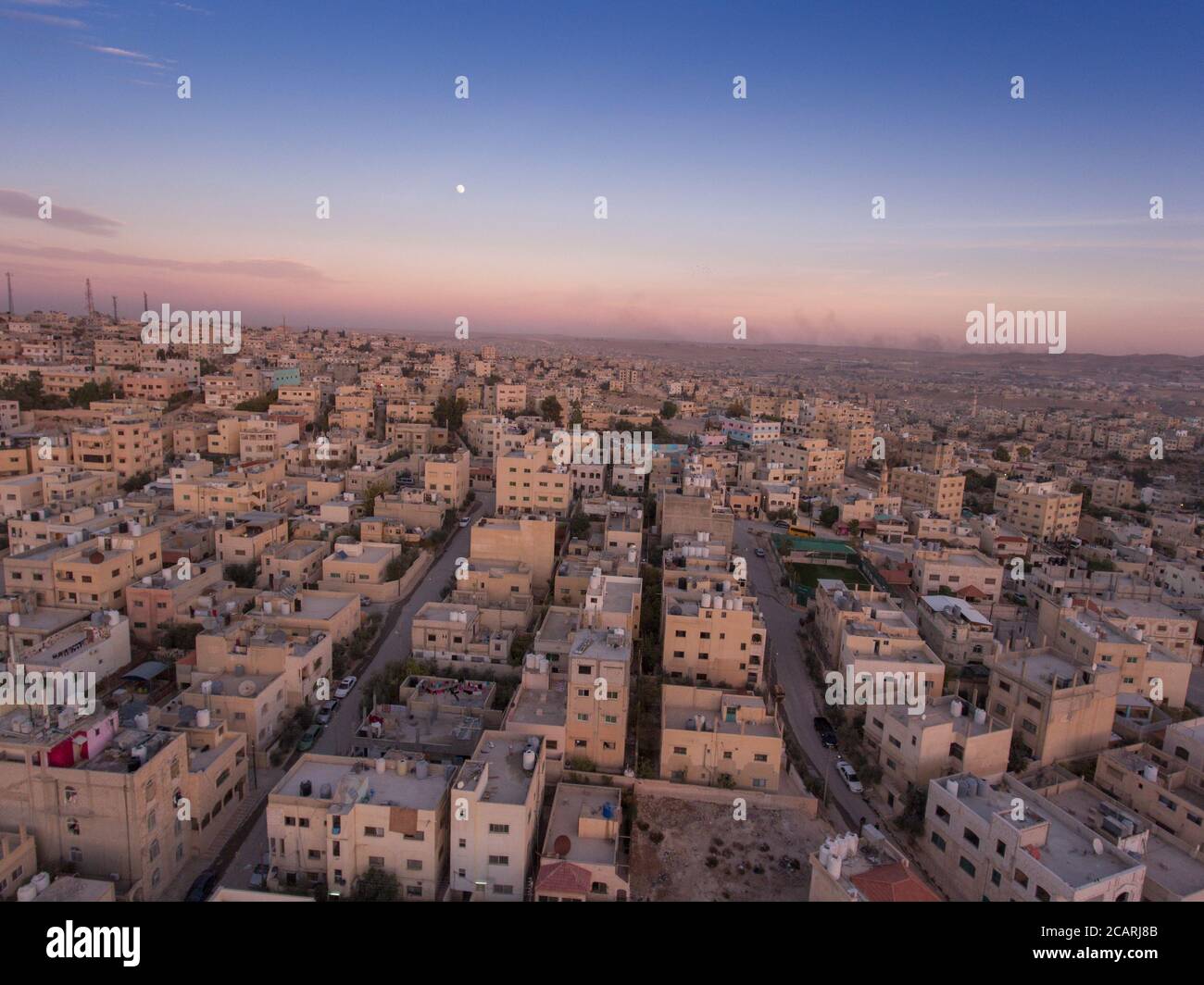 The sprawling city of Zarqa, Jordan is a separate municipality from the  neighboring city of Amman Stock Photo - Alamy