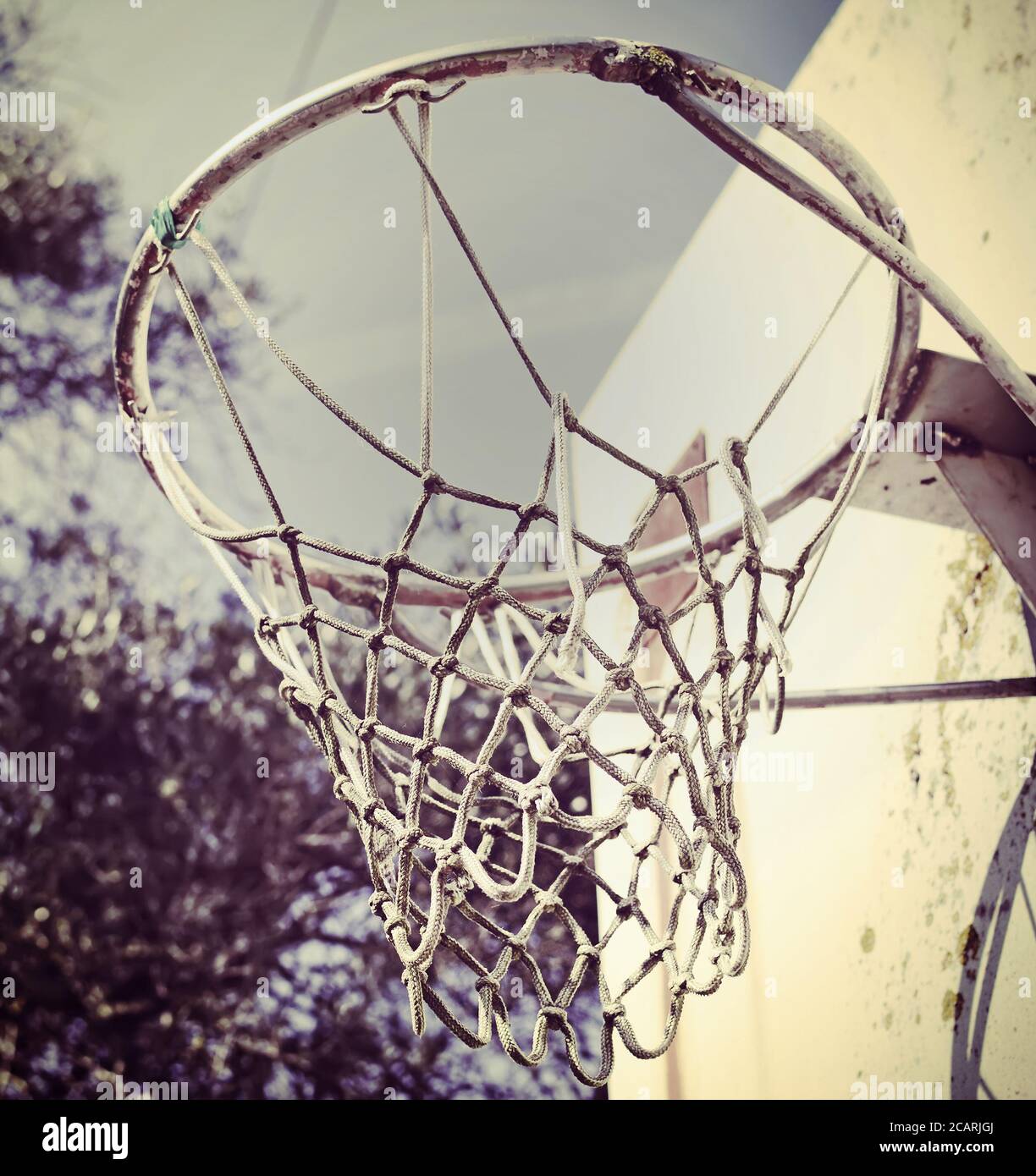 Basketball Hoop Vintage Retro High Resolution Stock Photography and