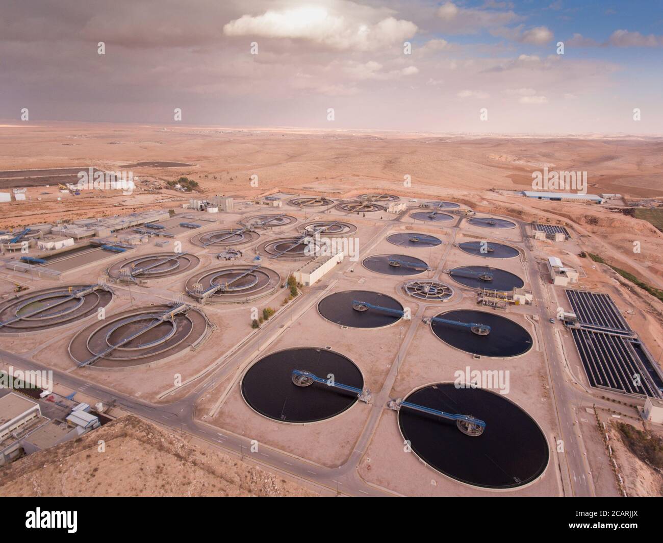 The As-Samra wastewater treatment plant serves Amman, Jordan and is ...