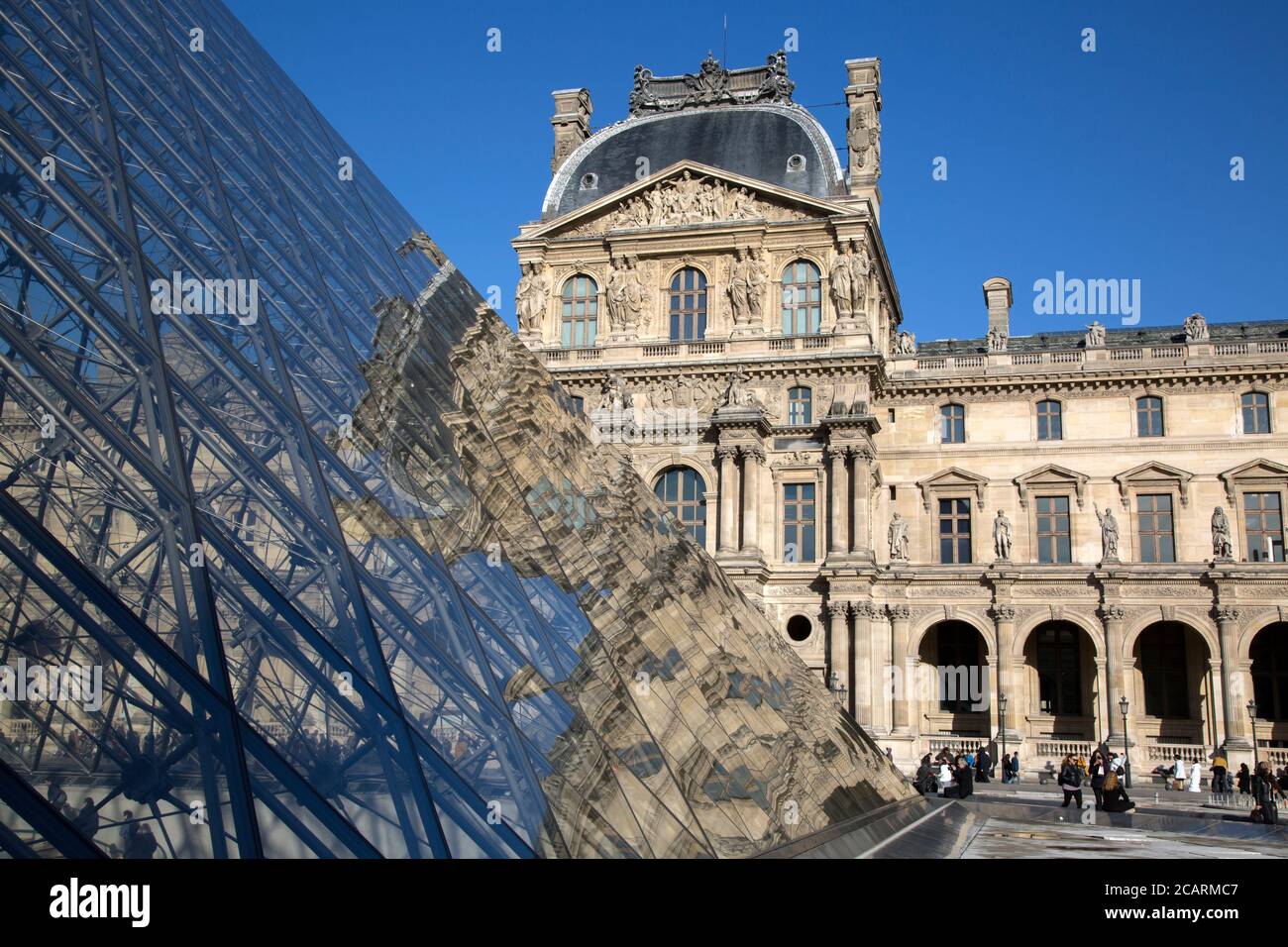 Louvre Art Museum; Paris; France Stock Photo Alamy