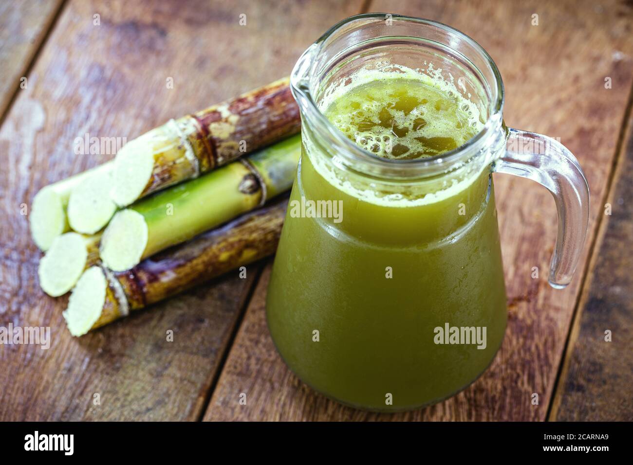 Cane juice or garapa, drink rich in sucrose, used as raw material in
