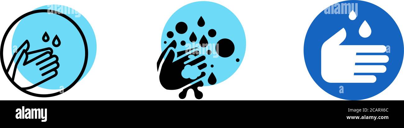 How to wash your hands. Washing hand with soap. Disinfection. Vector ...