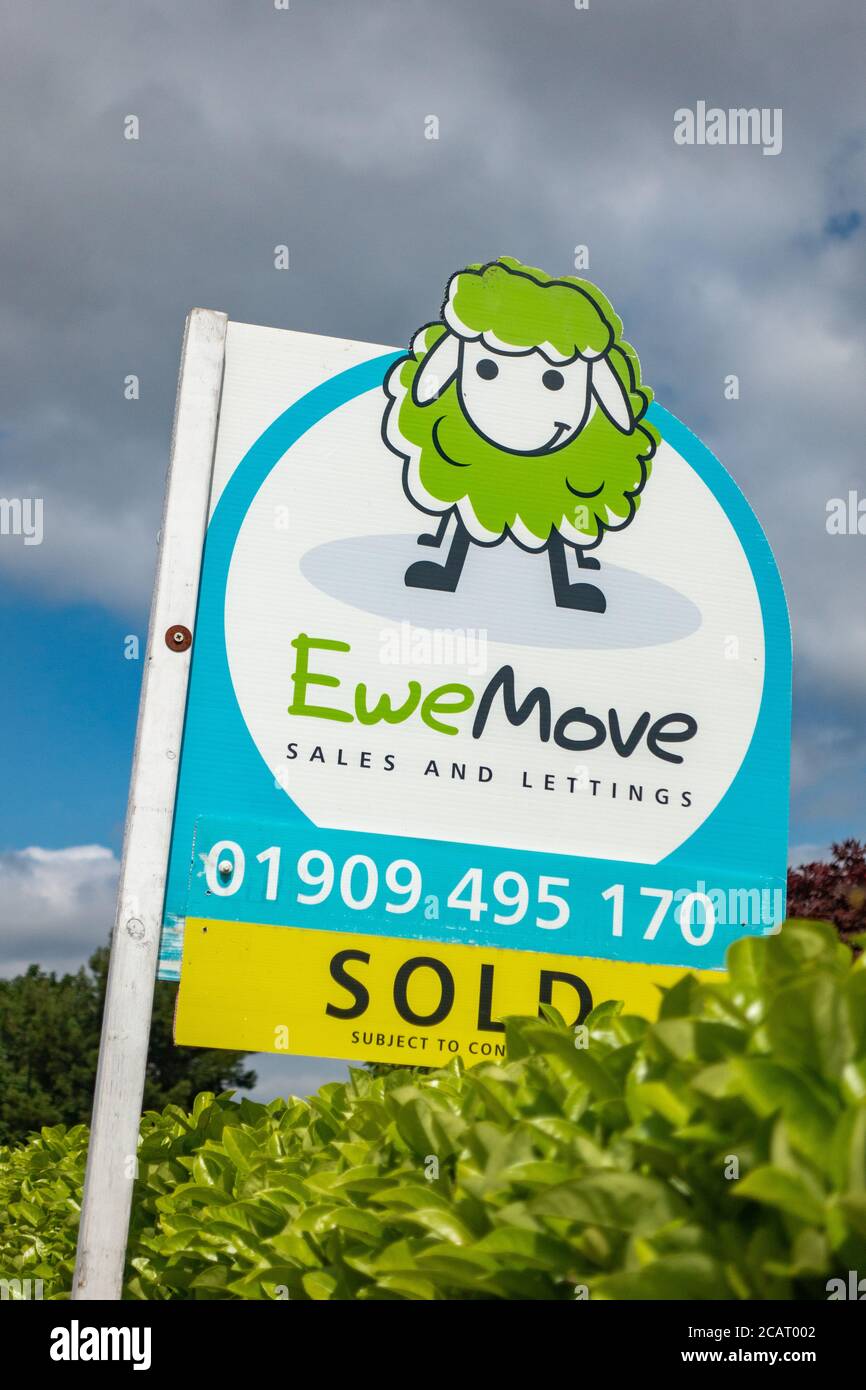 EweMove estate agent for sale sign Stock Photo Alamy