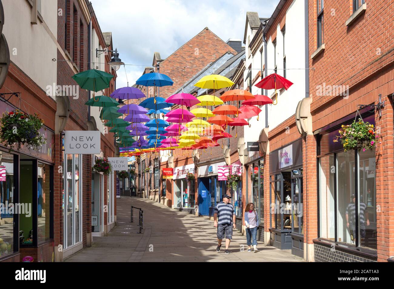 Pedestrianised High Street, Durham, County Durham, England, United Kingdom Stock Photo