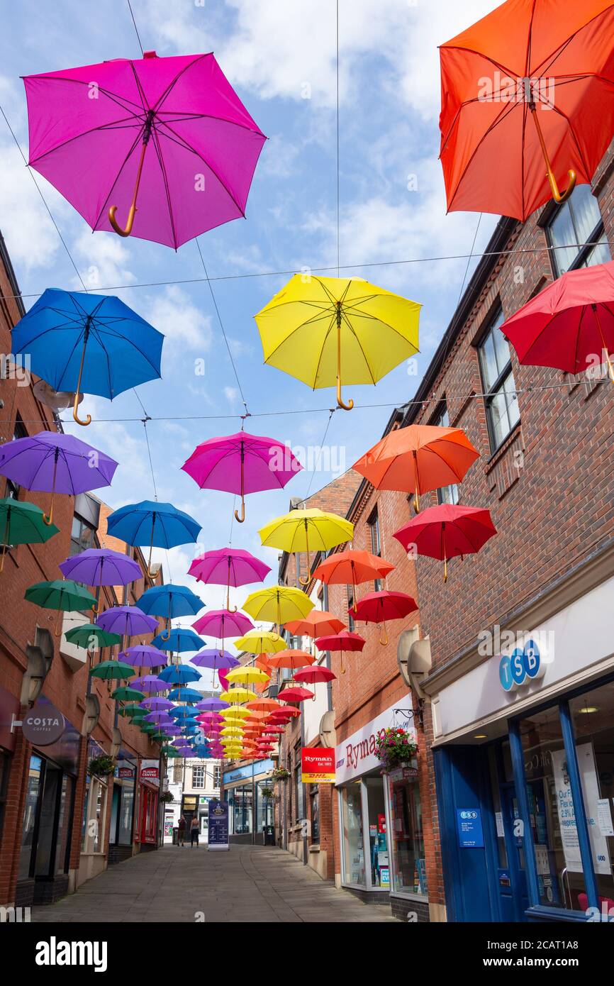 Pedestrianised High Street, Durham, County Durham, England, United Kingdom Stock Photo