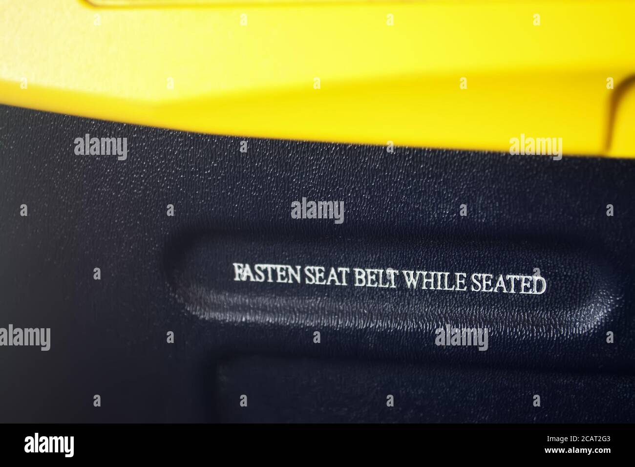 Fasten Seat Belt While Seated High Resolution Stock Photography And Images Alamy - attention passengers buckle your seatbelts roblox sound