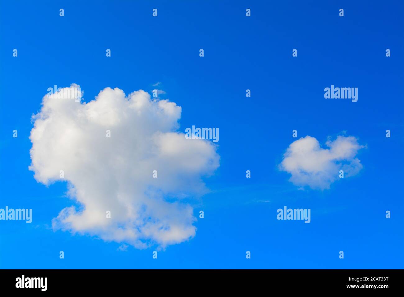 blue sky with white, soft clouds Stock Photo - Alamy