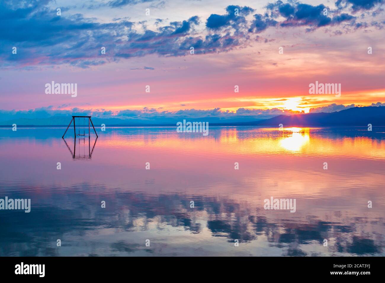 Swing, Bombay Beach, Salton Sea, California, USA Stock Photo Alamy