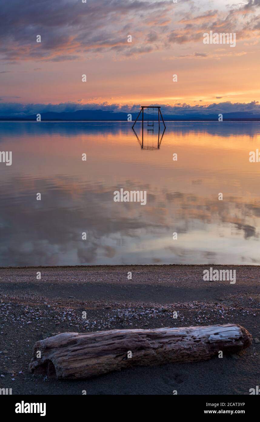 Swing, Bombay Beach, Salton Sea, California, USA Stock Photo Alamy