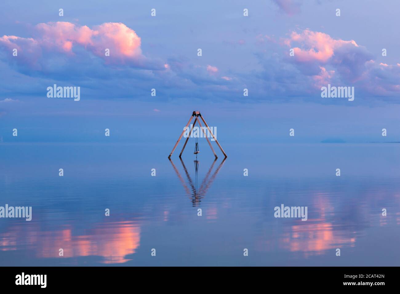 Swing, Bombay Beach, Salton Sea, California, USA Stock Photo Alamy