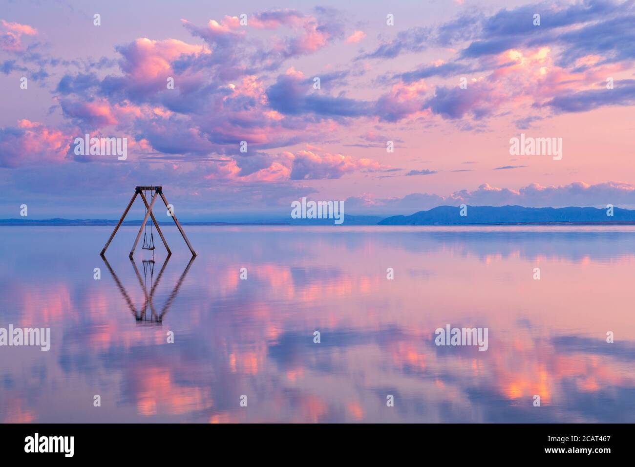 Swing, Bombay Beach, Salton Sea, California, USA Stock Photo Alamy