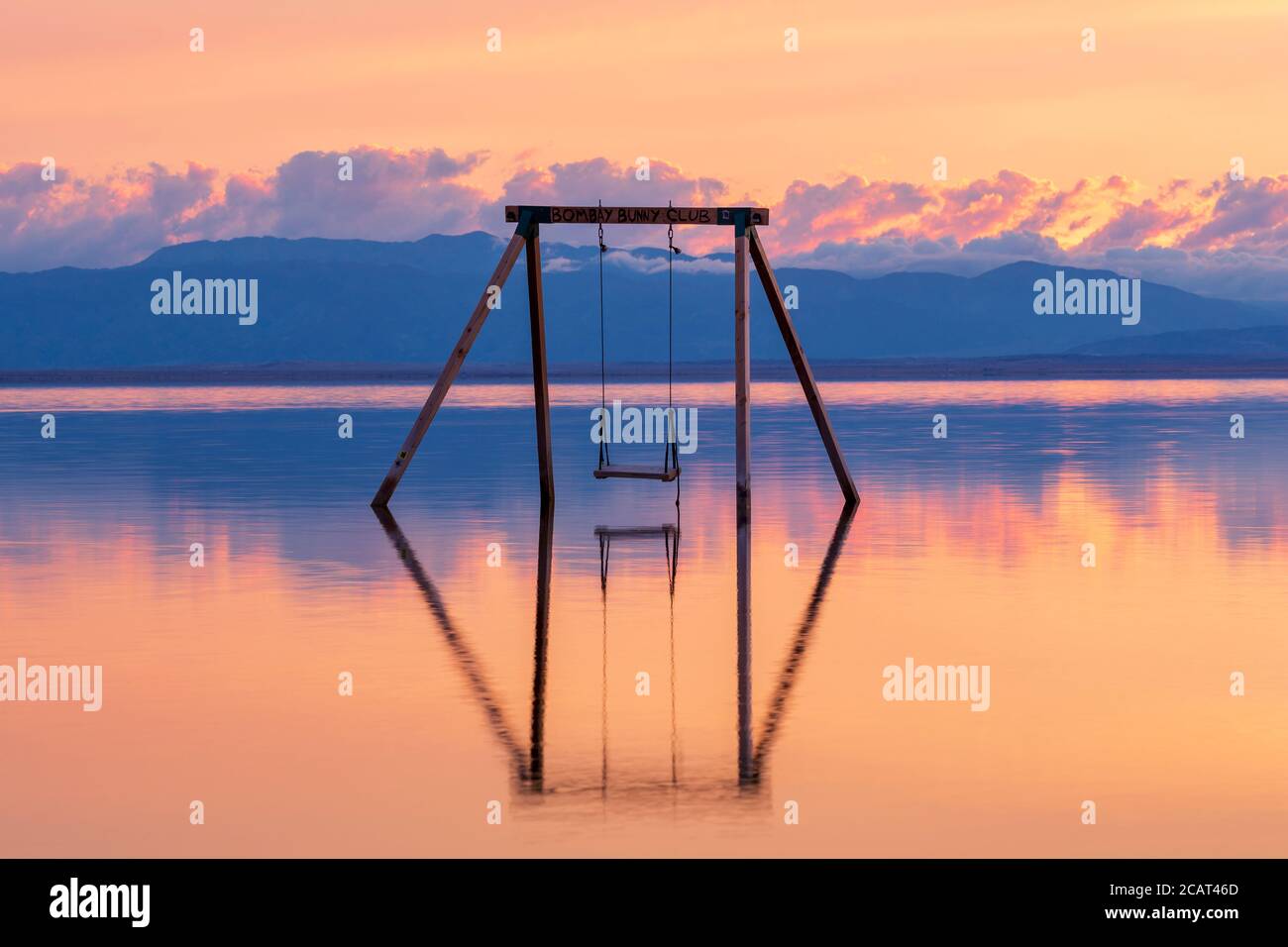Swing, Bombay Beach, Salton Sea, California, USA Stock Photo Alamy